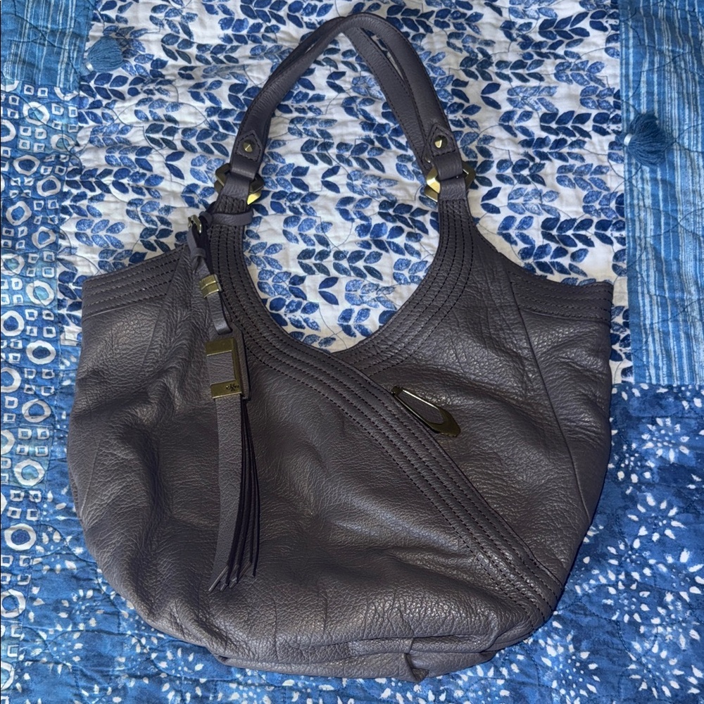 Oryany Pebbled Leather Tracy Hobo Shoulder Bag